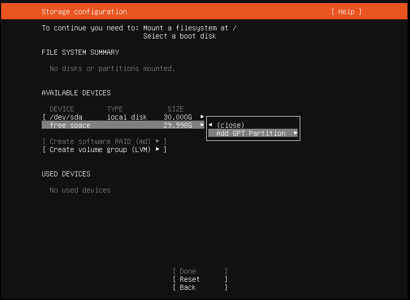 tier2 우분투 설치 가이드 스토리지 설정 2 화면 이미지.PNG