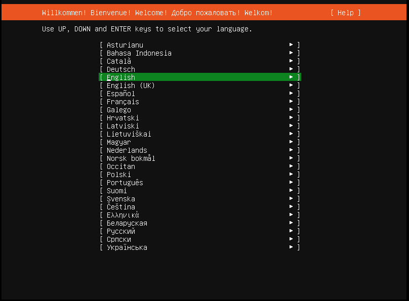 tier2 우분투 설치 가이드 언어 설정 화면 이미지.PNG