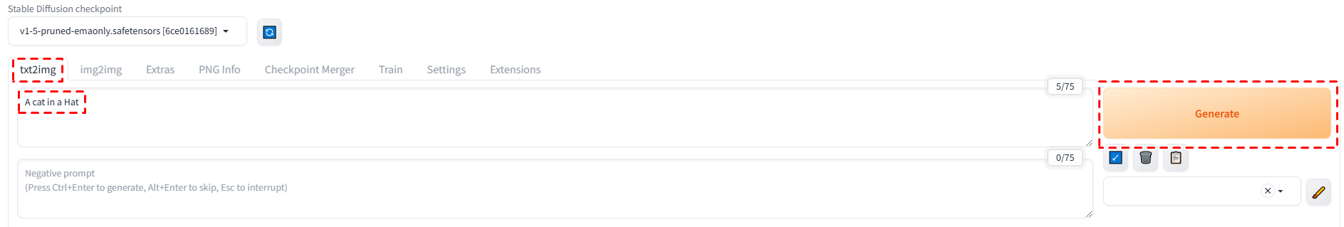 gcube stable diffusion 사용 가이드 실행 예시 준비 이미지.PNG