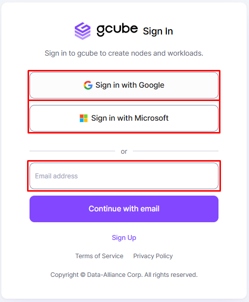 Create Account - gcube Docs